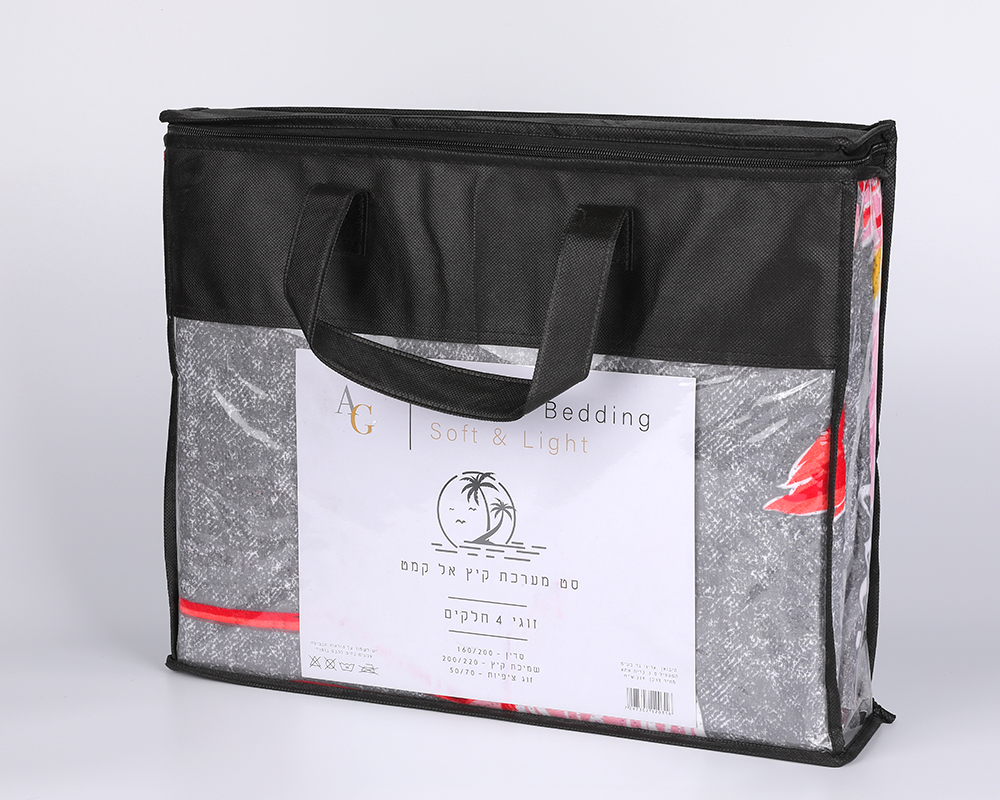 Ensembles de literie fabriqués en tissu 100 % polyester, sans rembourrage en fibres.